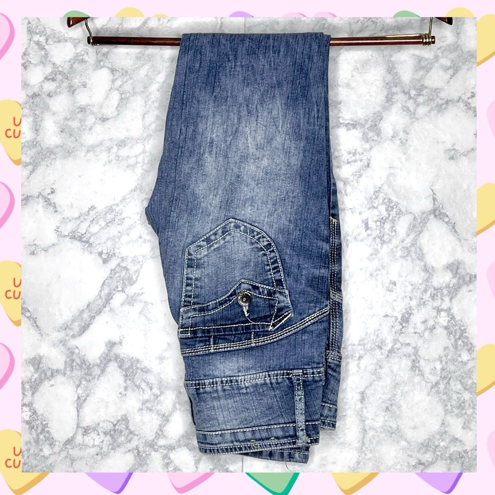 Almost Famous Juniors Skinny Jeans Size 3 Light Wash Acid Denim